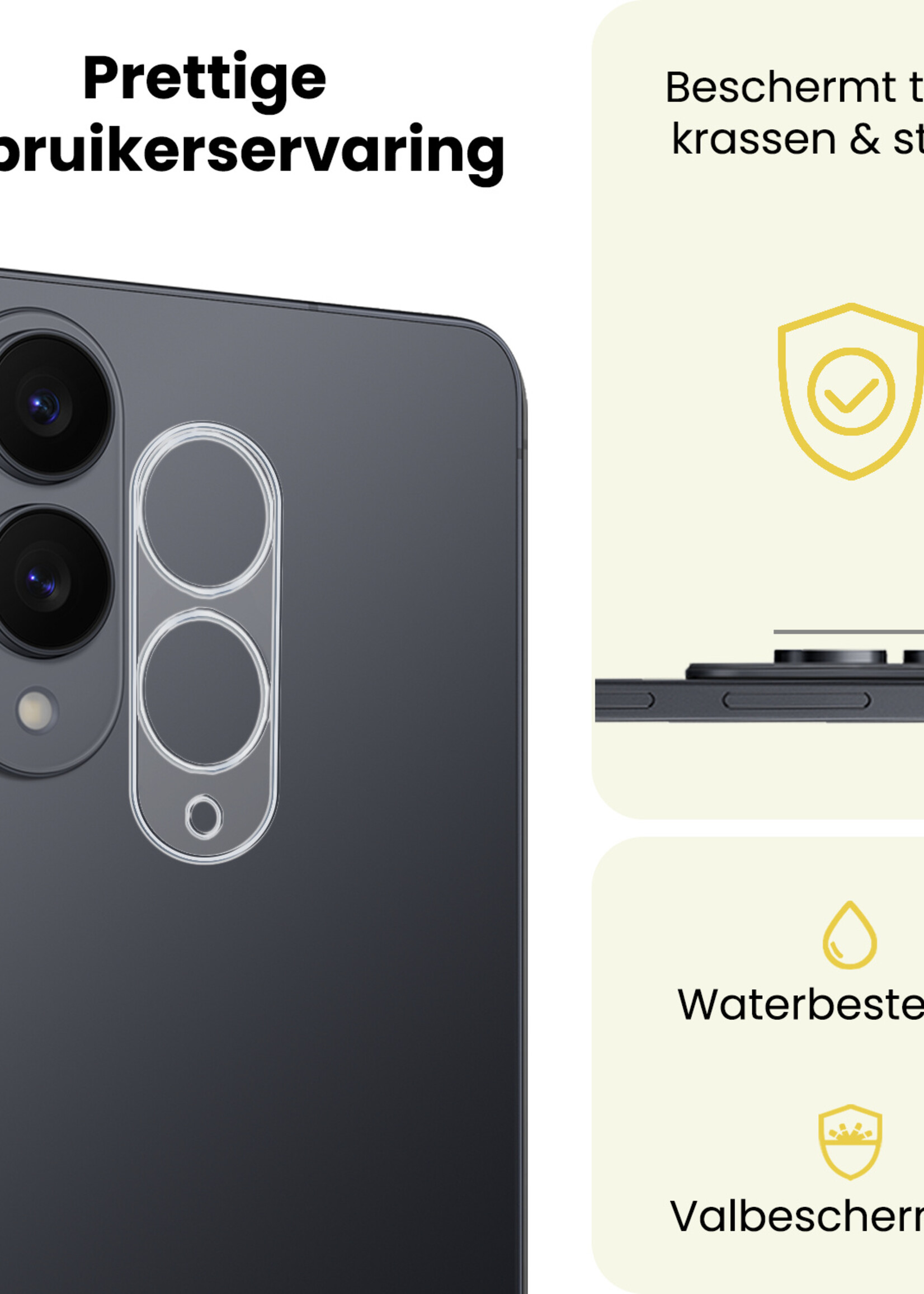 LUQ LUQ Samsung Galaxy S25 Edge Camera Screenprotector - 3 PACK