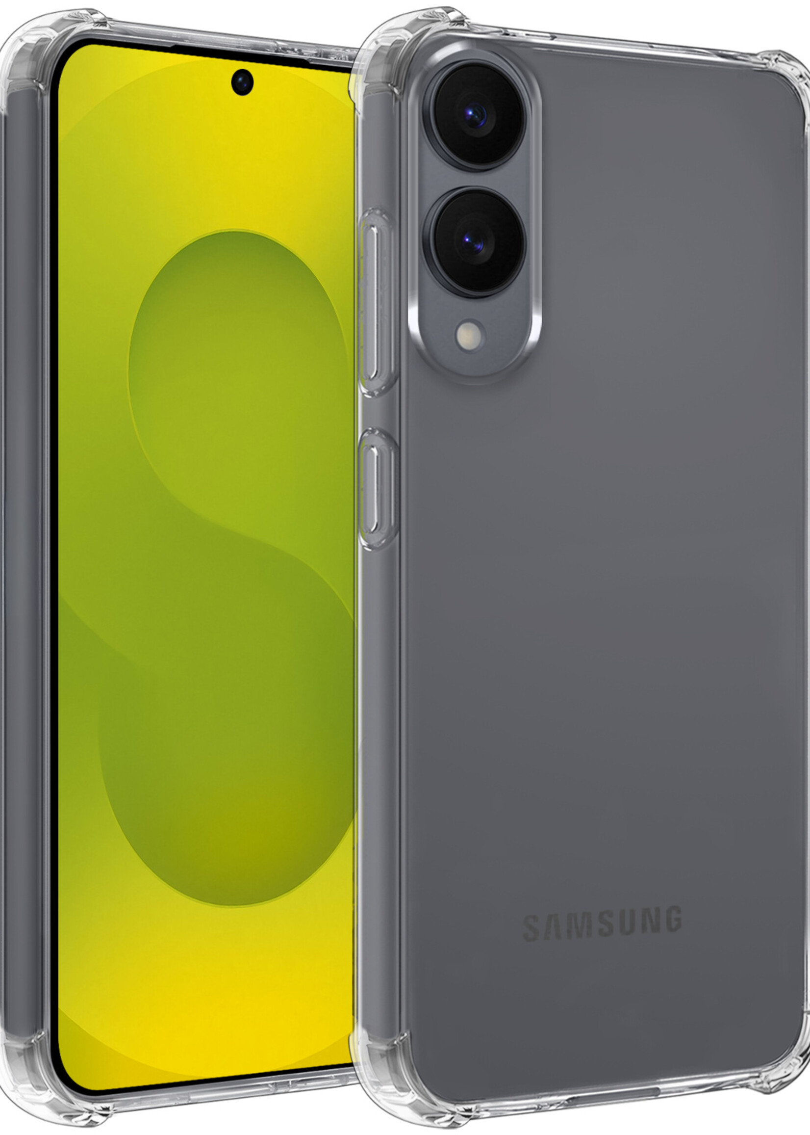 LUQ LUQ Samsung Galaxy S25 Edge Hoesje Shockproof - Transparant