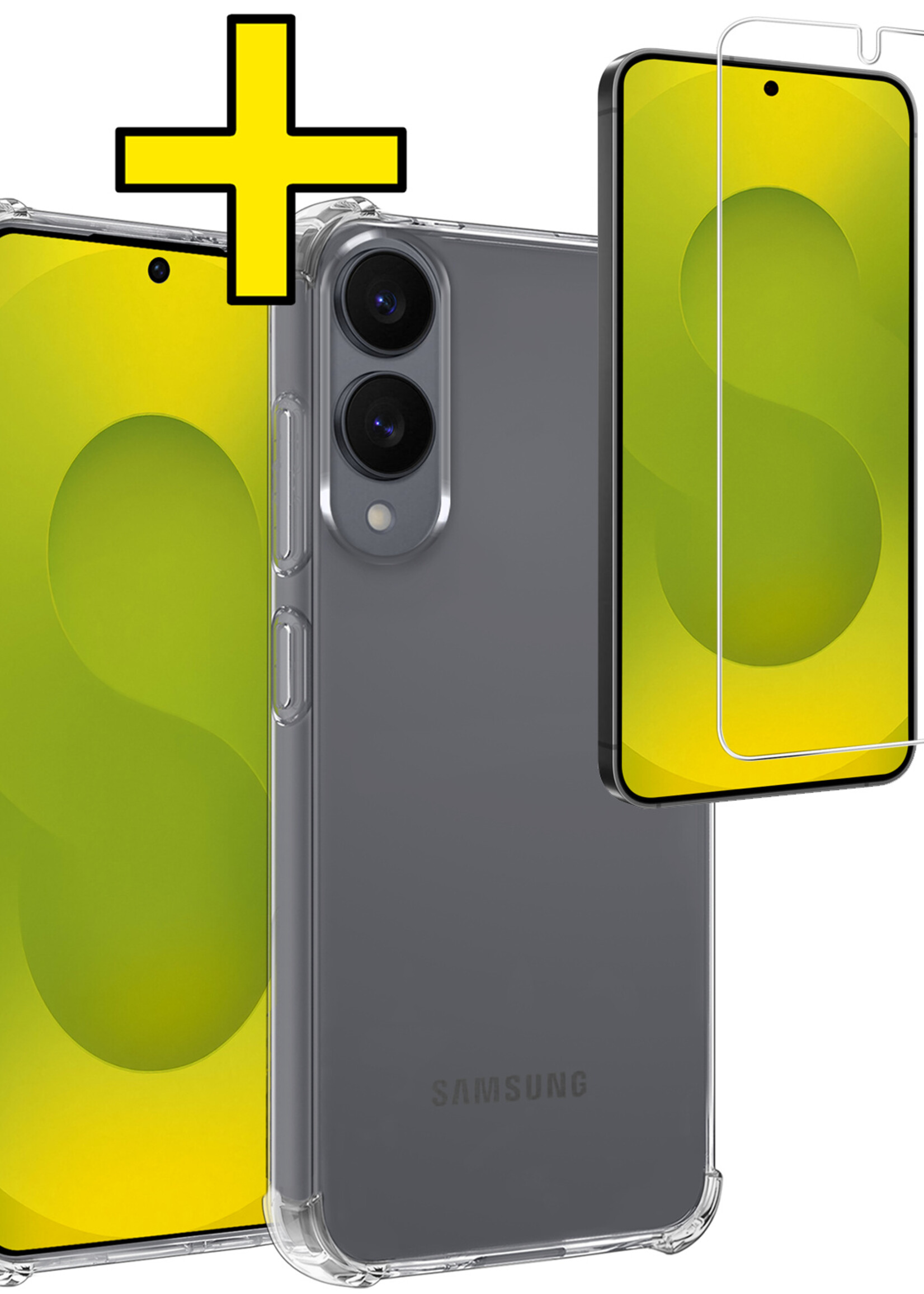 LUQ LUQ Samsung Galaxy S25 Edge Hoesje Shockproof Met Screenprotector