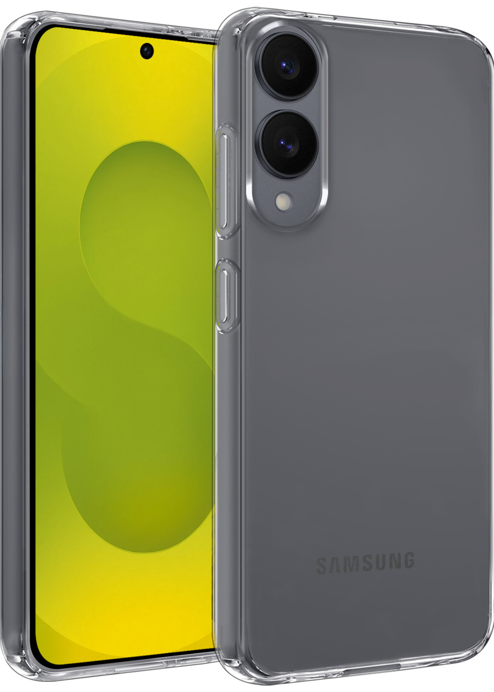 LUQ LUQ Samsung Galaxy S25 Edge Hoesje Siliconen - Transparant