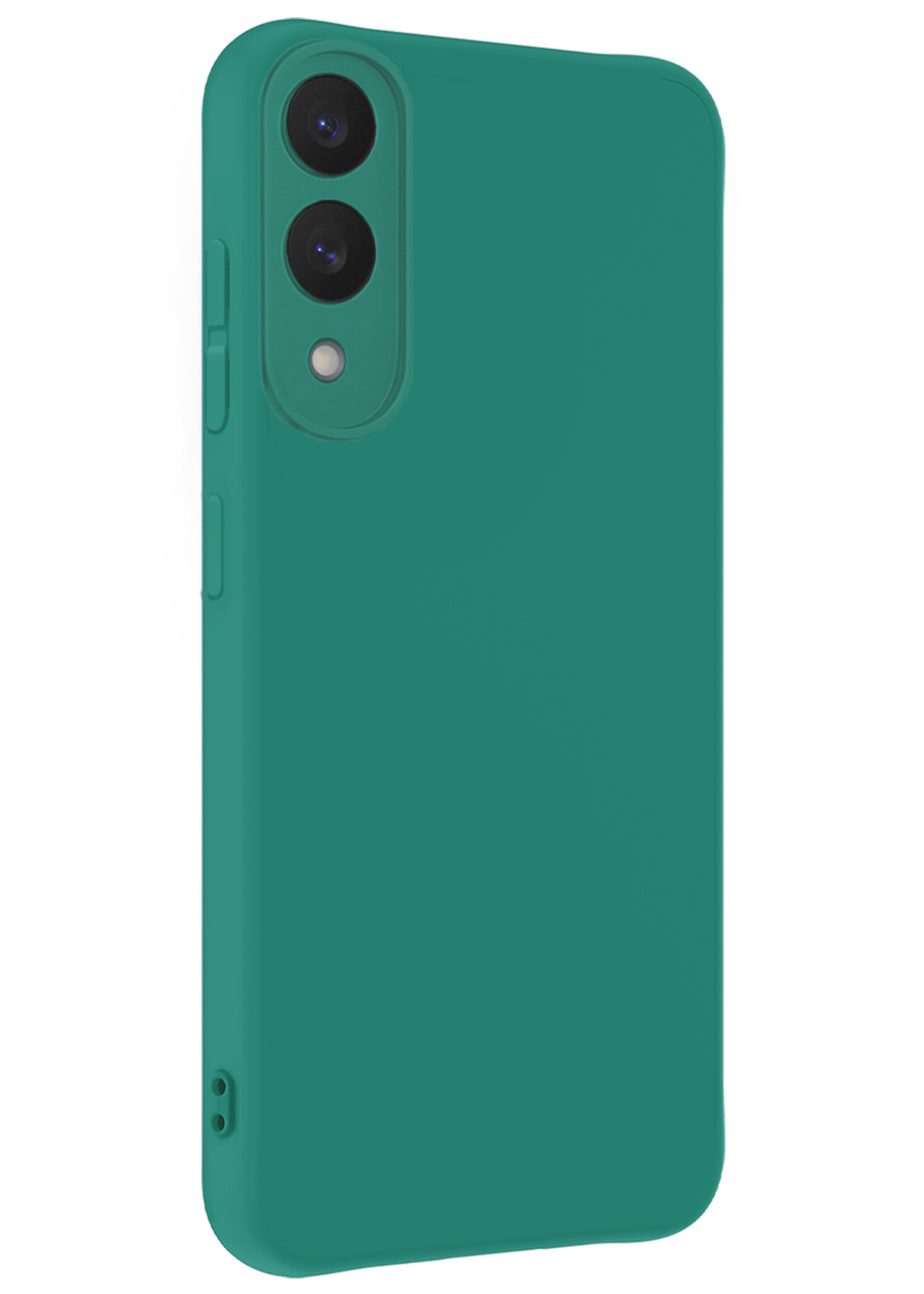 LUQ LUQ Samsung Galaxy S25 Edge Hoesje Siliconen - Donkergroen