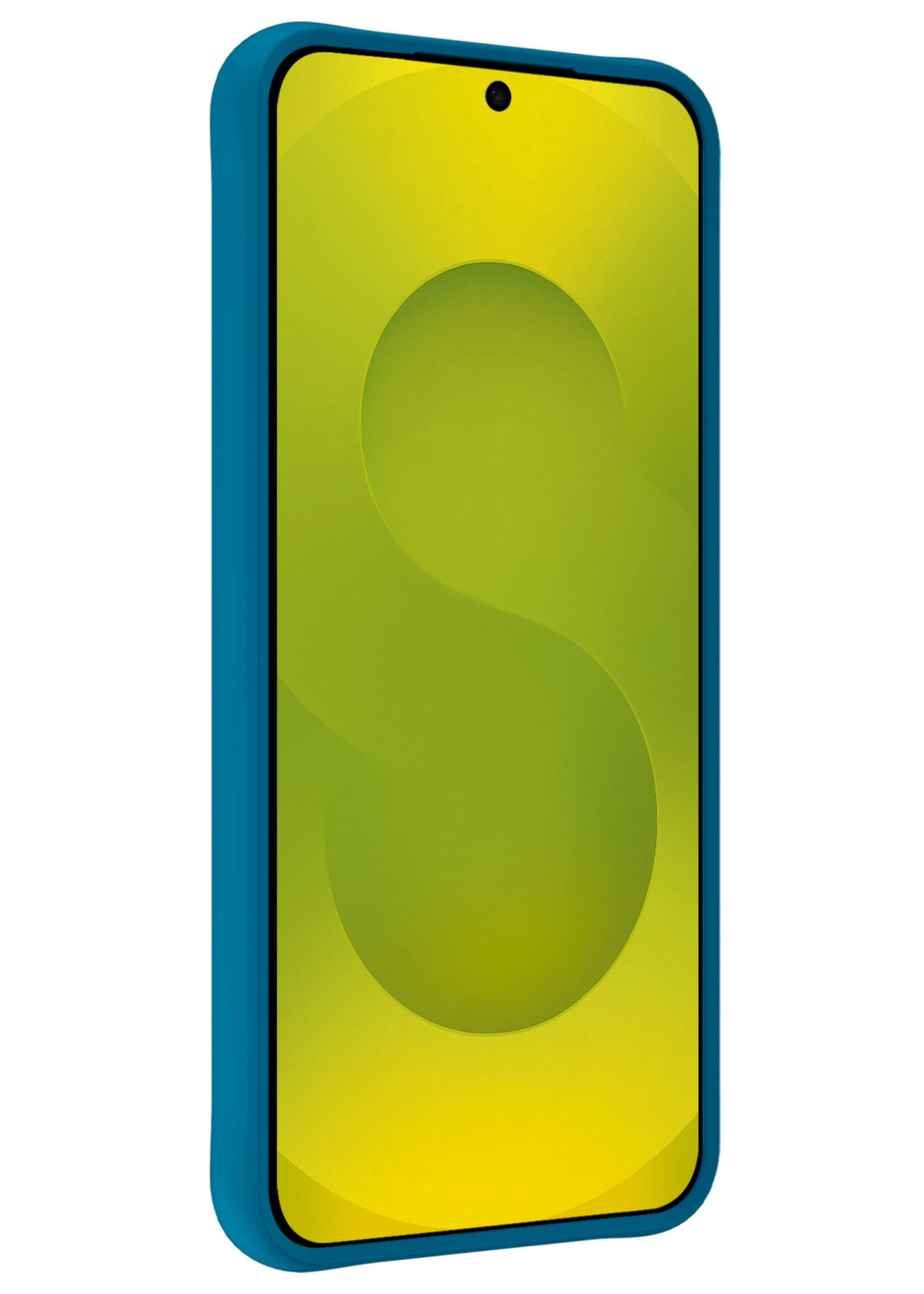 LUQ LUQ Samsung Galaxy S25 Edge Hoesje Siliconen - Donkerblauw - 2 PACK