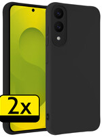 LUQ LUQ Samsung Galaxy S25 Edge Hoesje Siliconen - Zwart - 2 PACK