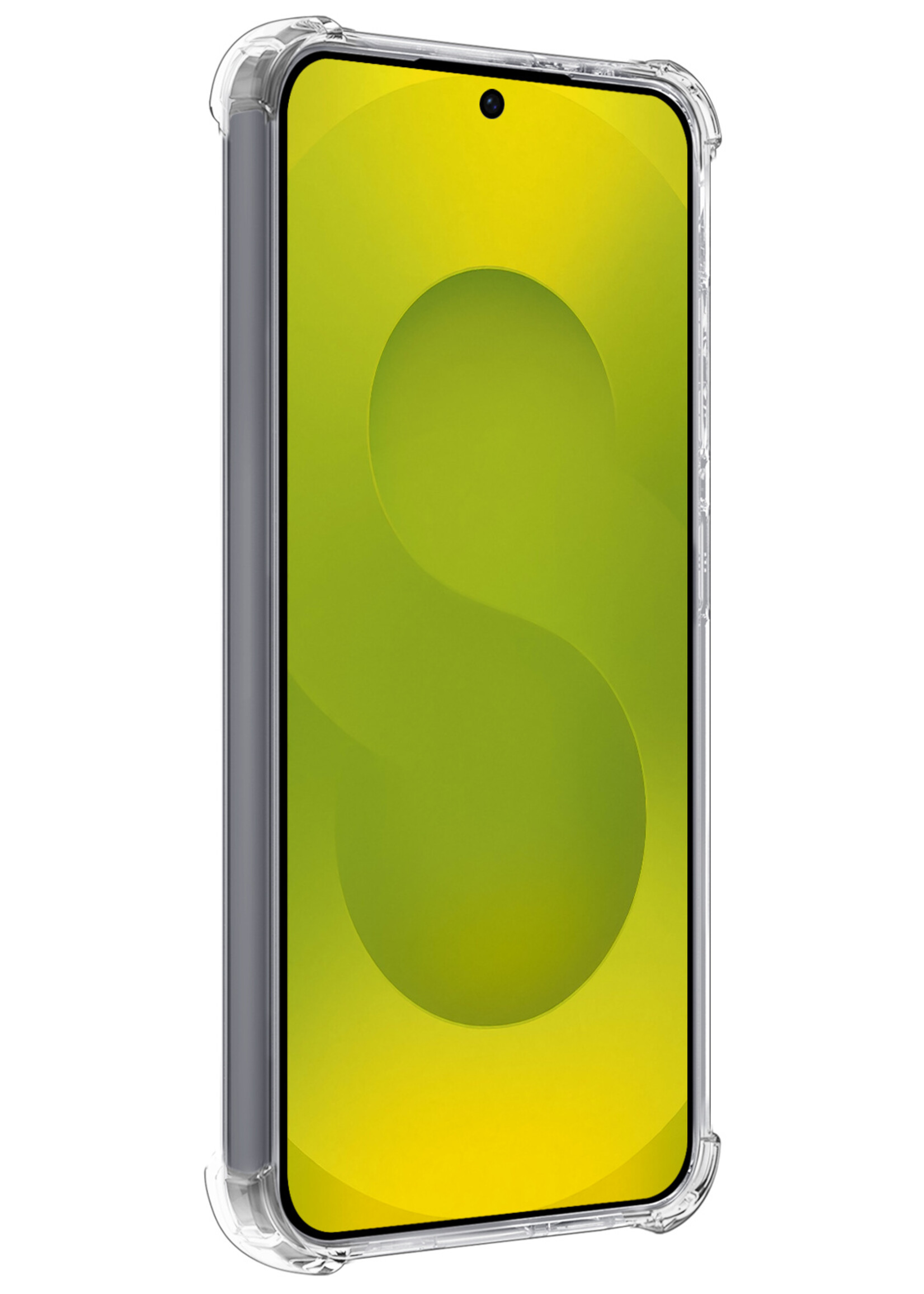 LUQ LUQ Samsung Galaxy S25 Edge Hoesje Pashouder Met Screenprotector