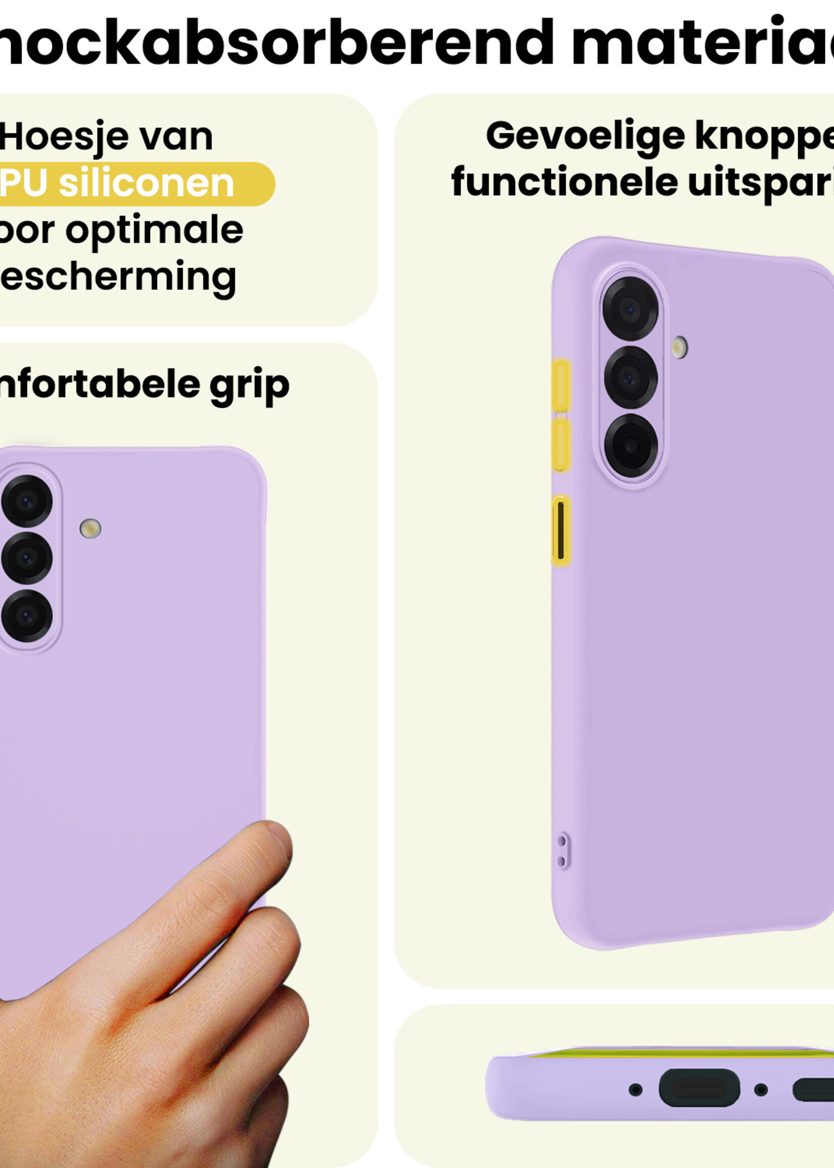 LUQ LUQ Samsung Galaxy A26 Hoesje Siliconen - Lila