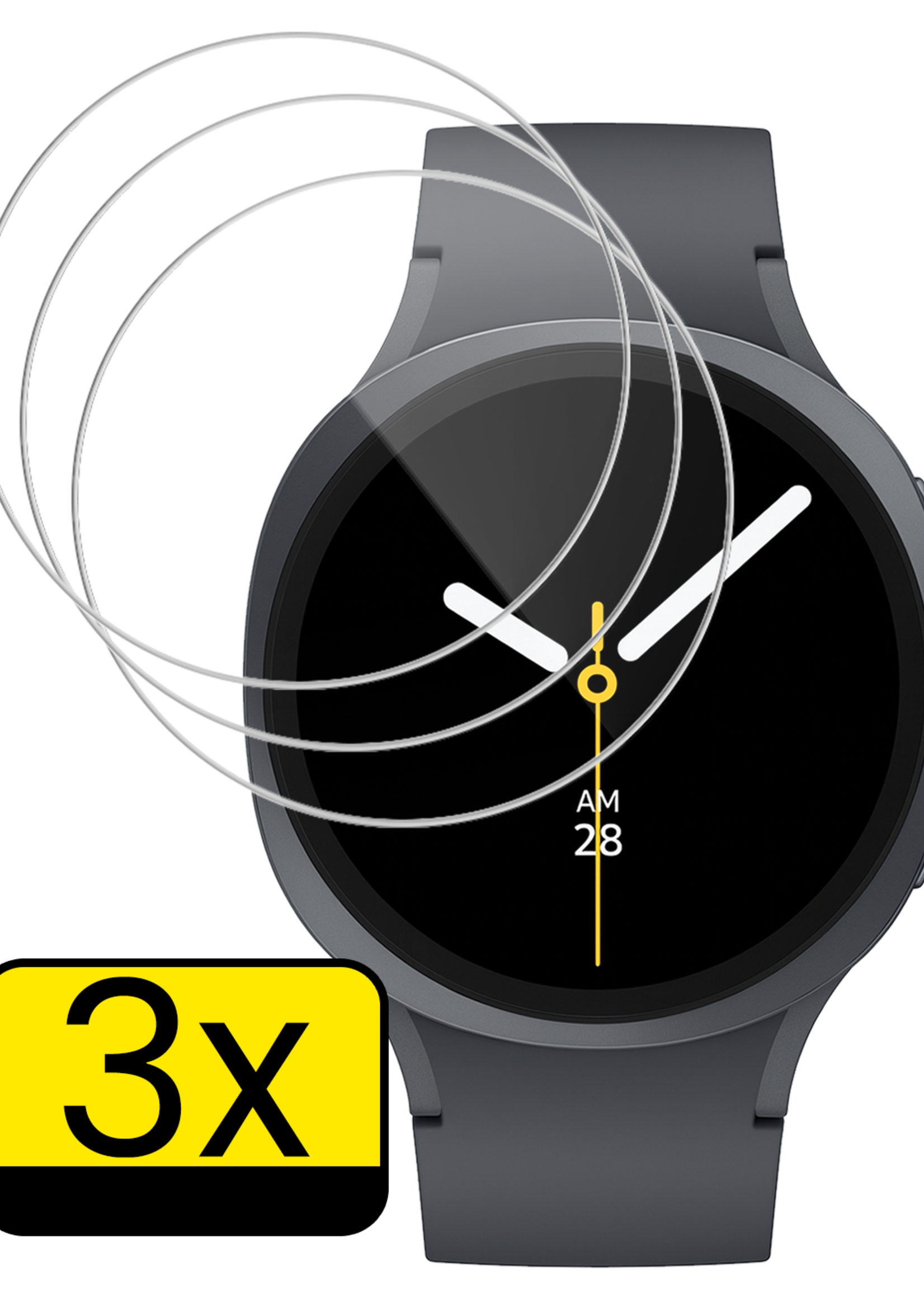 LUQ LUQ Samsung Galaxy Watch 8 (40 mm) Screenprotector - 3 PACK