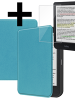 LUQ LUQ Kobo Clara Colour Hoesje Met Screenprotector - Turquoise
