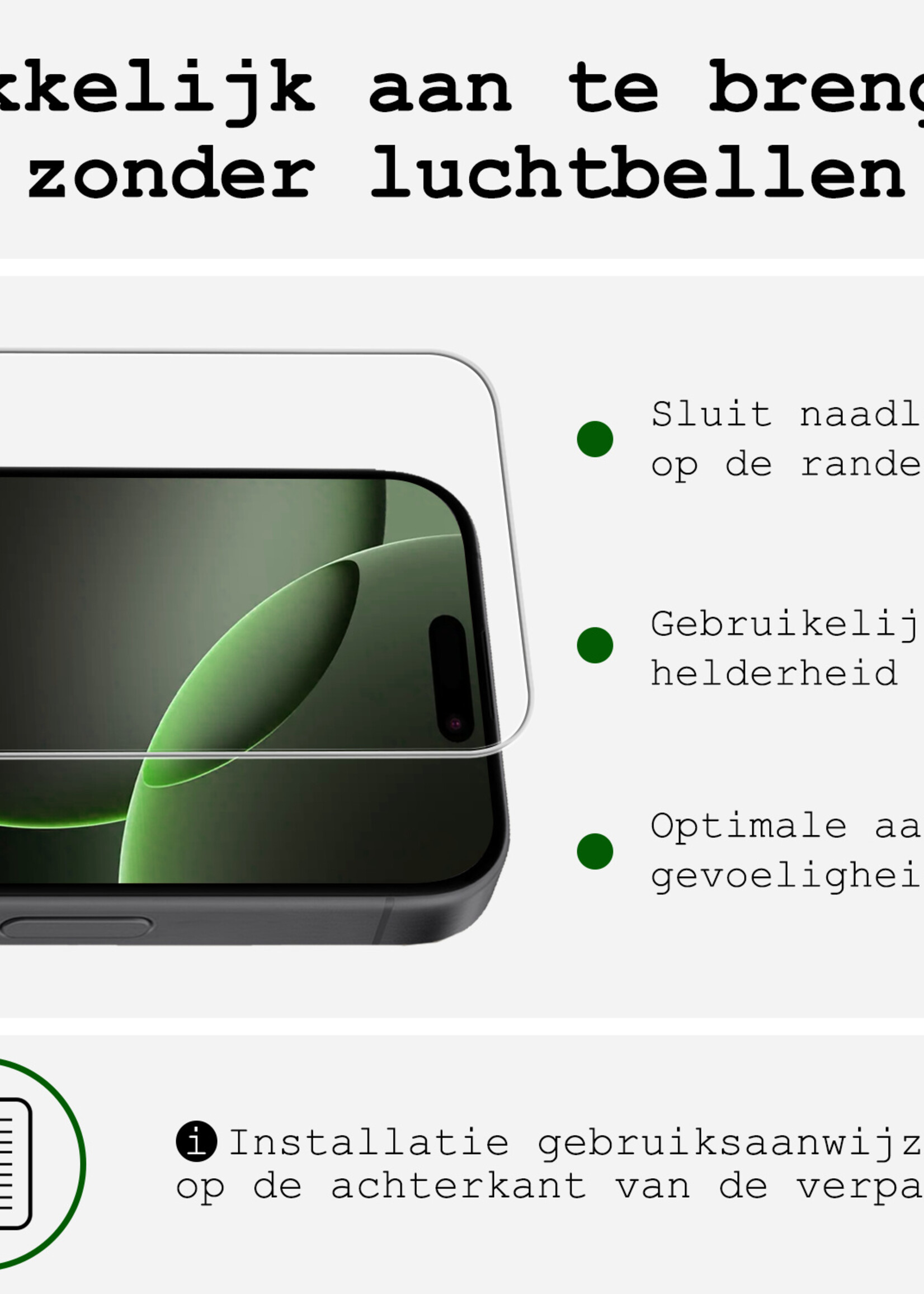 LUQ LUQ iPhone 14 Hoesje Pashouder met Koord Met 2x Screenprotector - Lichtroze