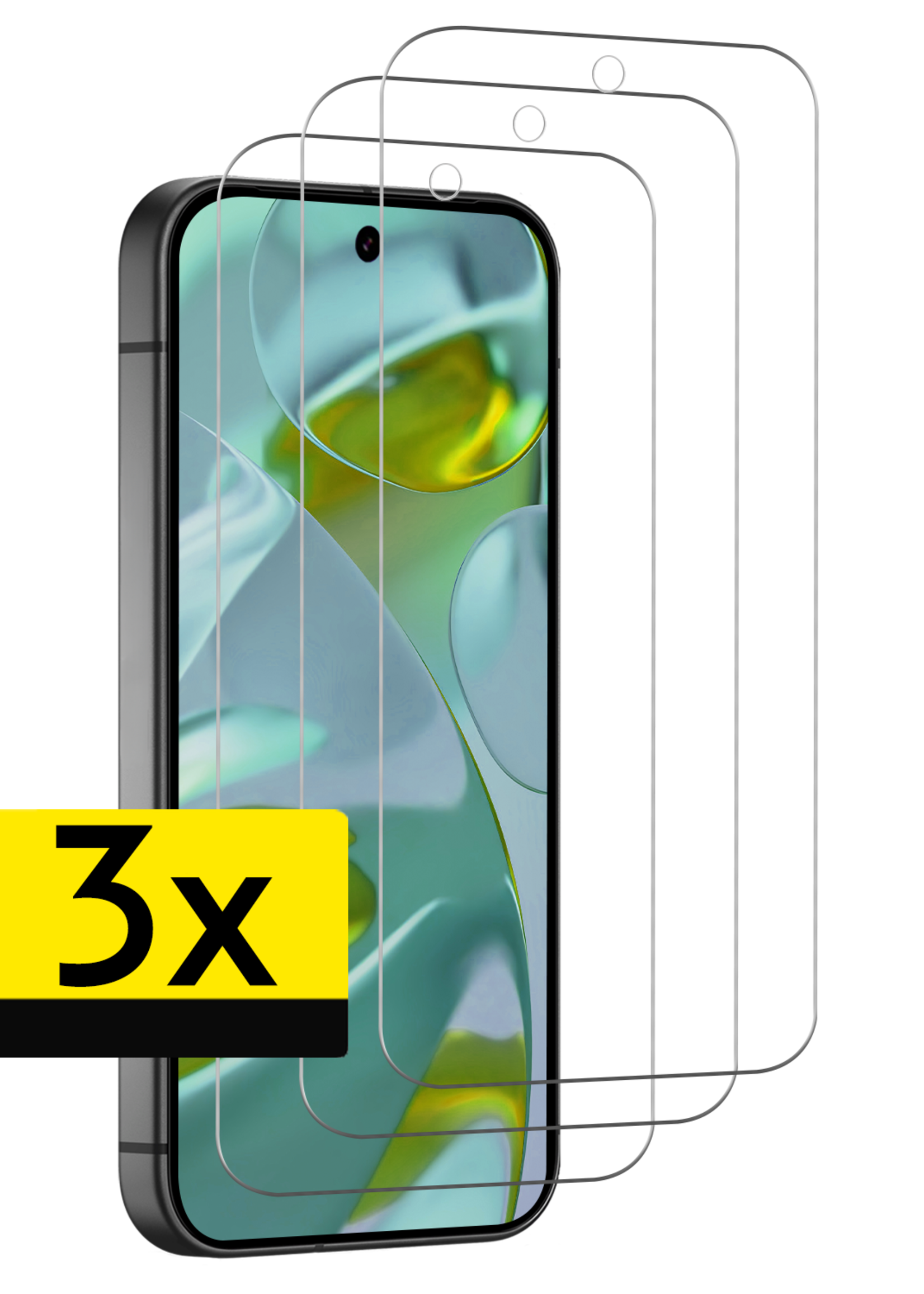 LUQ LUQ Google Pixel 10 Screenprotector Glas - 3 PACK