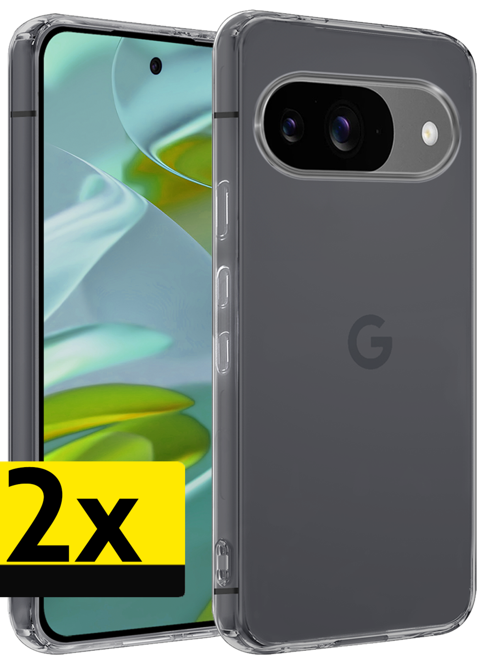 LUQ LUQ Google Pixel 10 Hoesje Siliconen - Transparant - 2 PACK