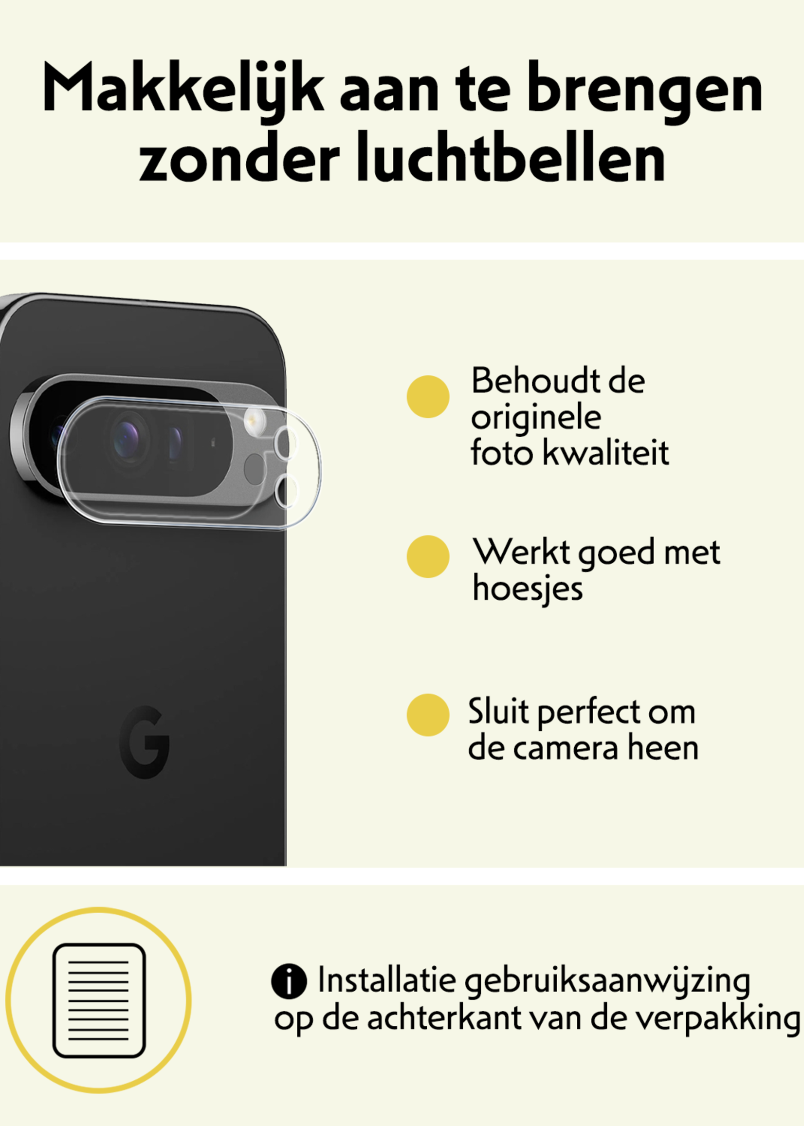 LUQ LUQ Google Pixel 10 Pro Camera Screenprotector