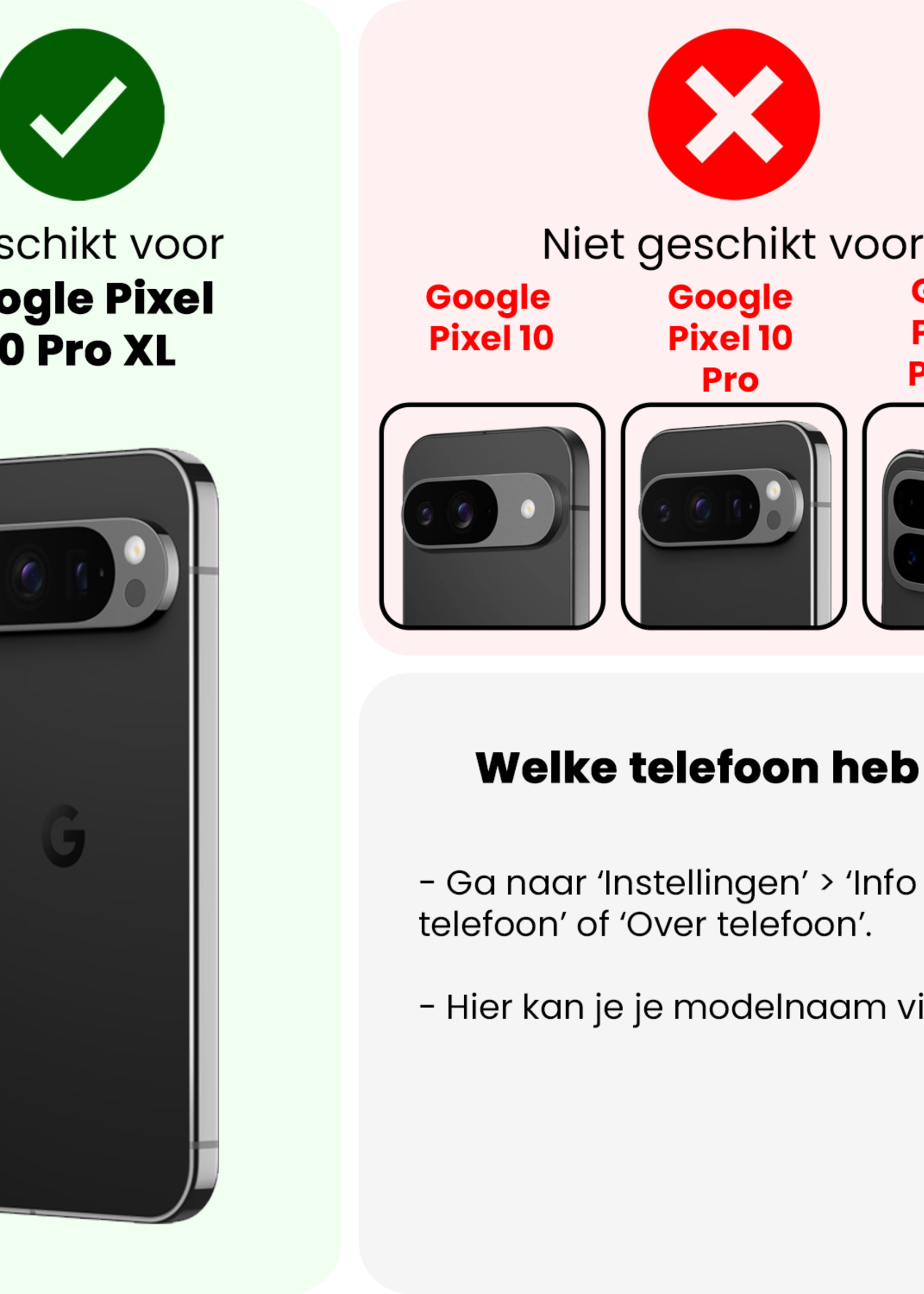 LUQ LUQ Google Pixel 10 Pro XL Screenprotector Glas Privacy - 2 PACK