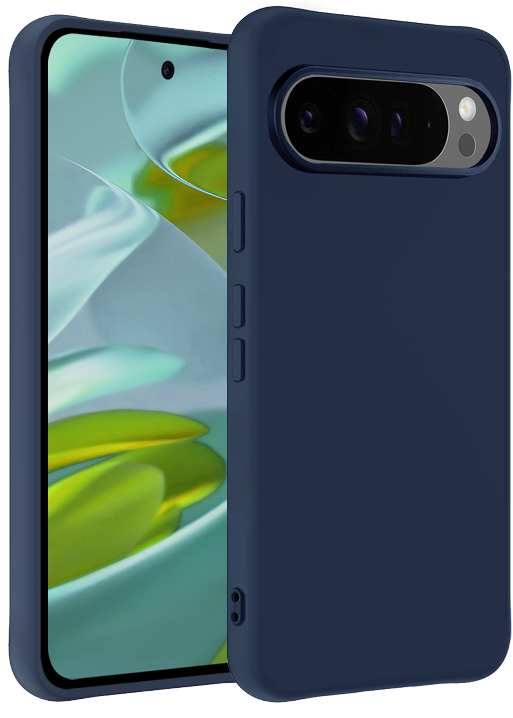 LUQ LUQ Google Pixel 10 Pro XL Hoesje Siliconen - Donkerblauw