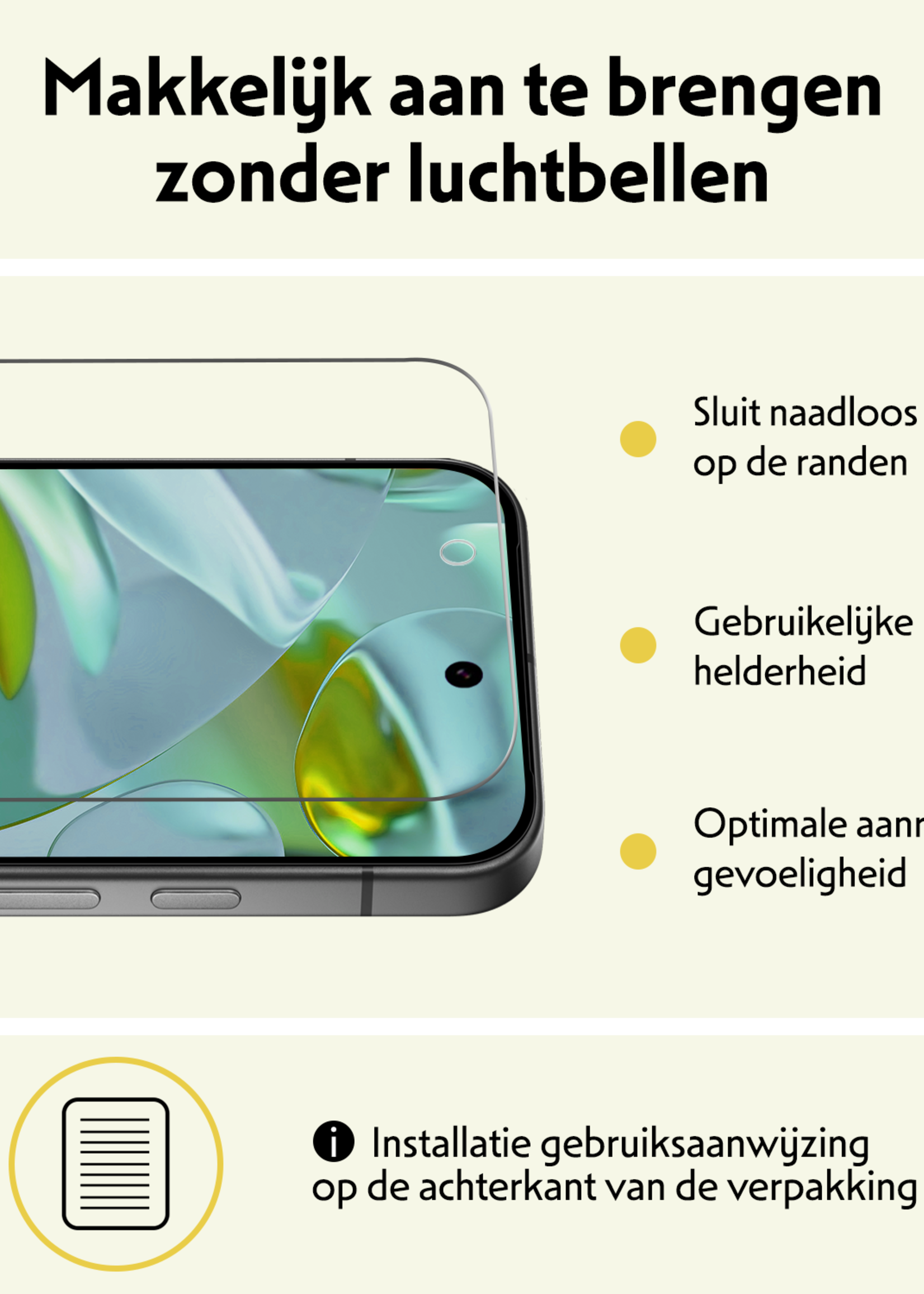 LUQ LUQ Google Pixel 10 Pro XL Hoesje Siliconen Met 2x Screenprotector - Lichtblauw