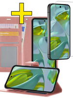 LUQ LUQ Google Pixel 10 Pro XL Hoesje Bookcase Met Screenprotector - Rose Goud