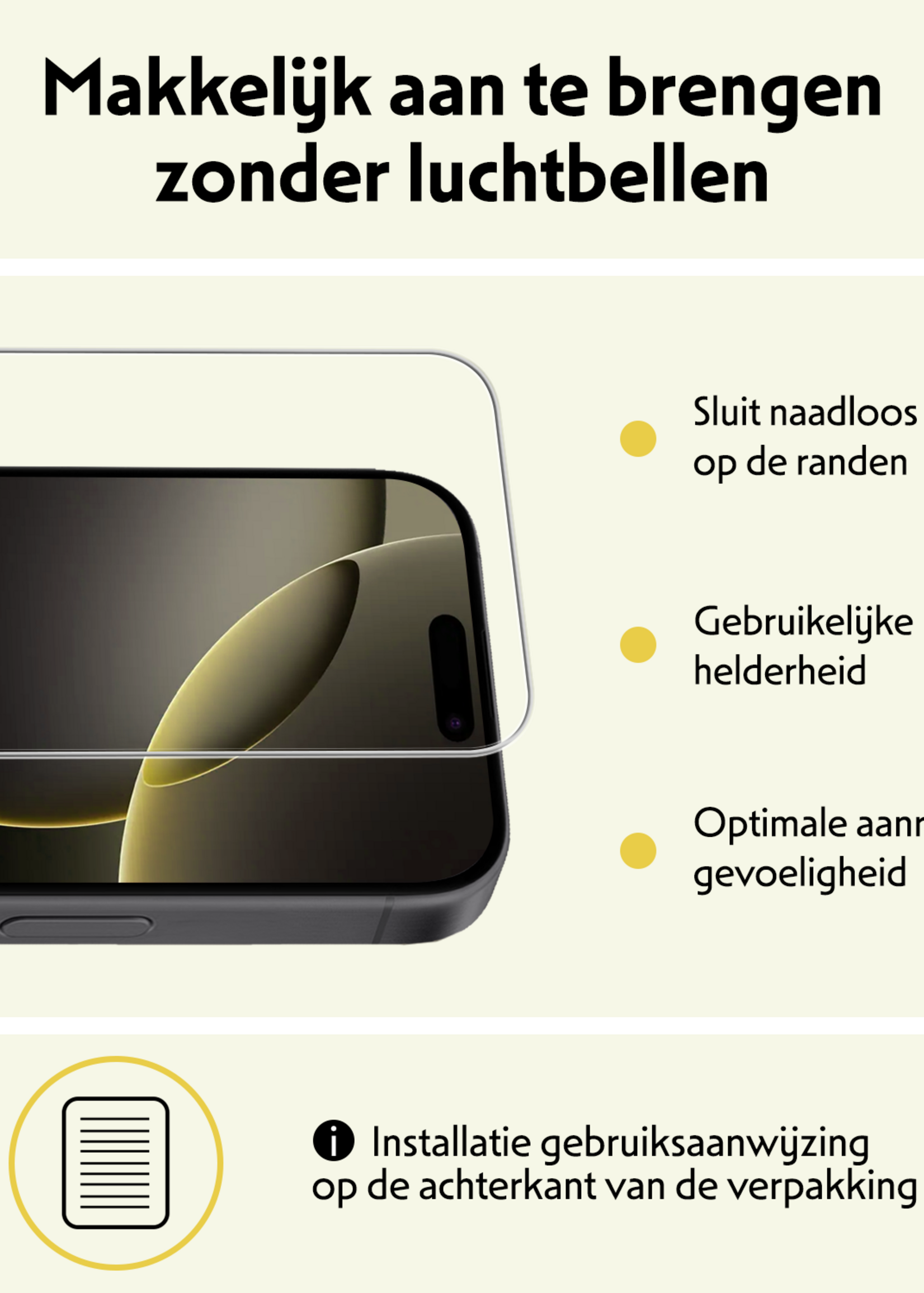 LUQ LUQ iPhone 16 Pro Hoesje Pashouder met Koord Met 2x Screenprotector - Donkergroen