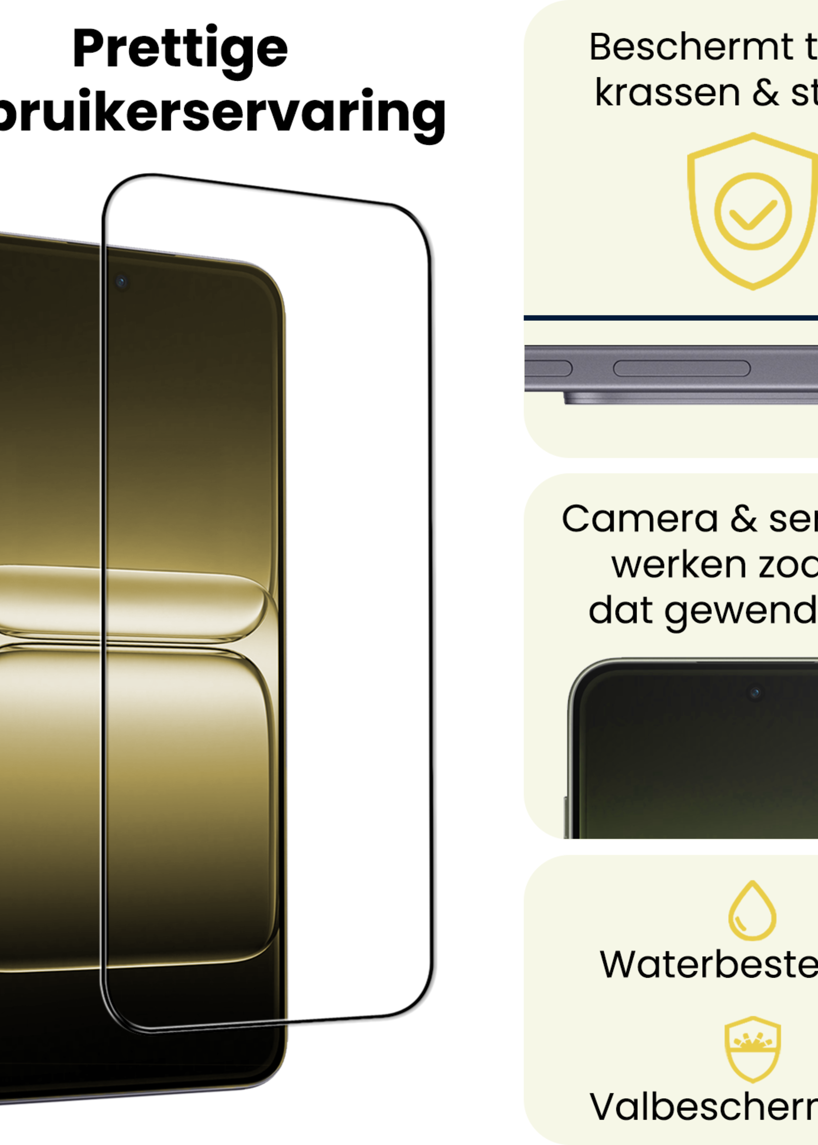 LUQ LUQ OnePlus Nord 5 Screenprotector Glas Full Cover