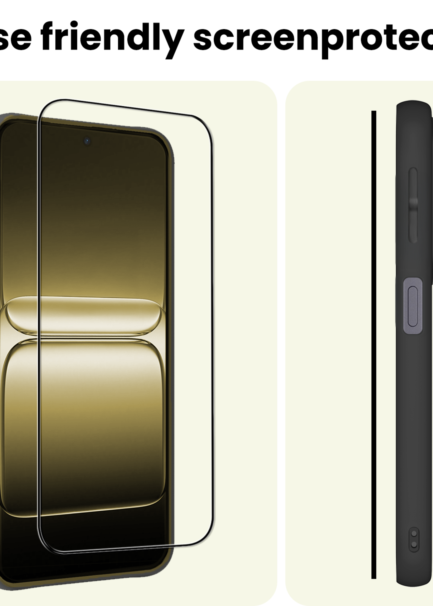 LUQ LUQ OnePlus Nord 5 Screenprotector Glas Full Cover