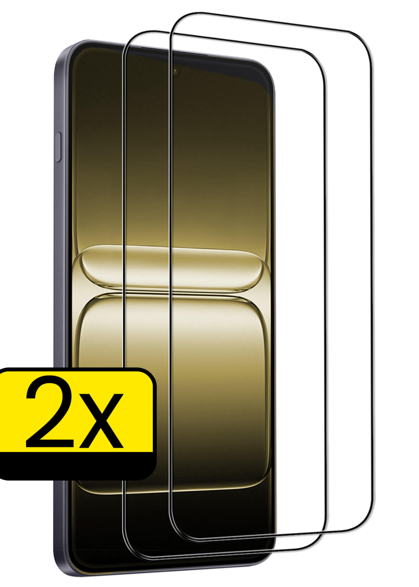 LUQ LUQ OnePlus Nord 5 Screenprotector Glas  Full Cover - 2 PACK