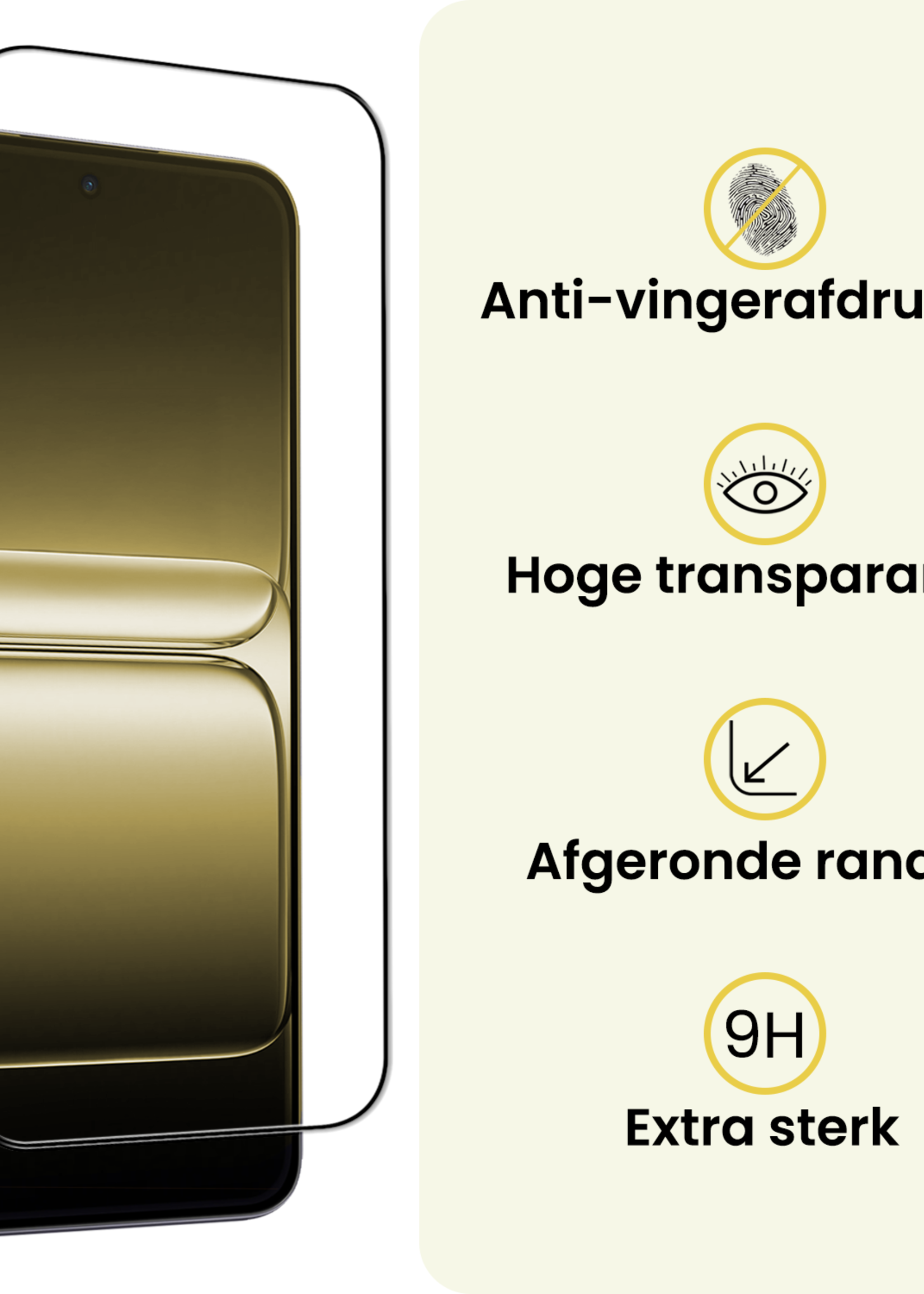 LUQ LUQ OnePlus Nord 5 Screenprotector Glas  Full Cover - 3 PACK