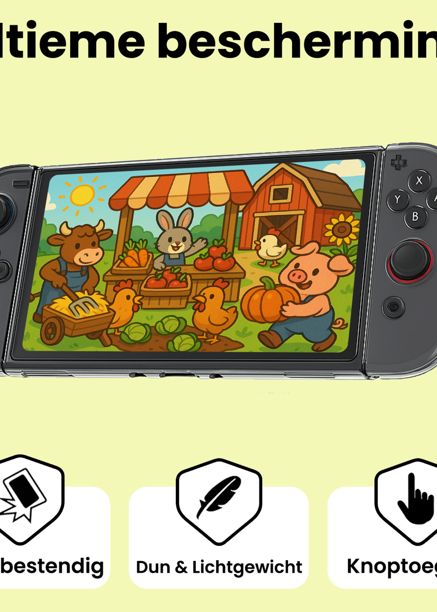 LUQ LUQ Transparante Hoes voor Nintendo Switch 2