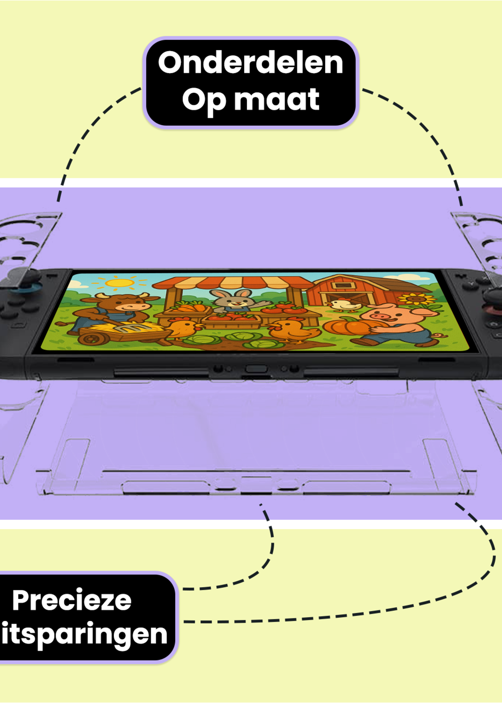 LUQ LUQ Transparante Hoes voor Nintendo Switch 2