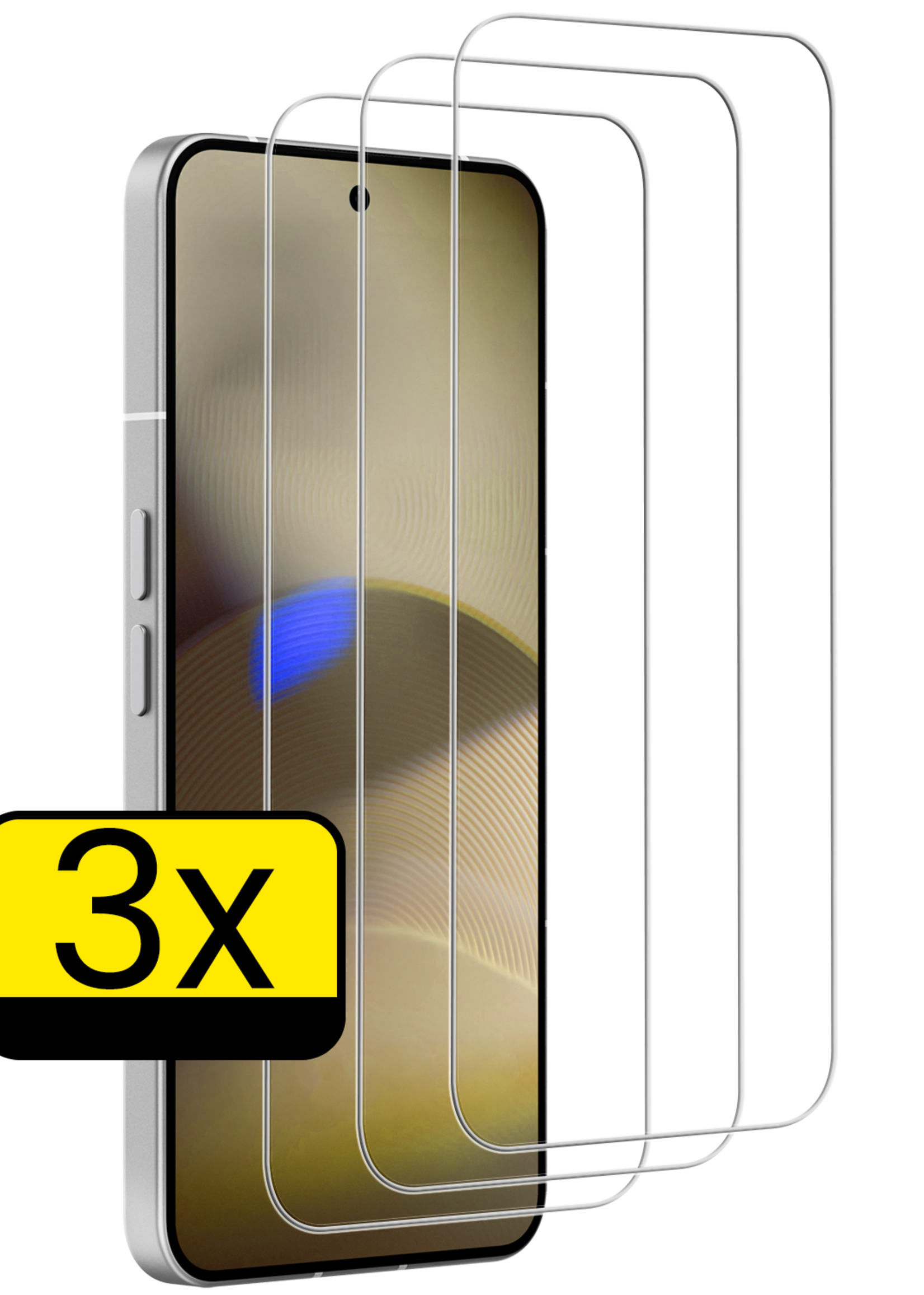 LUQ LUQ Nothing Phone 3 Screenprotector Glas  - 3 PACK