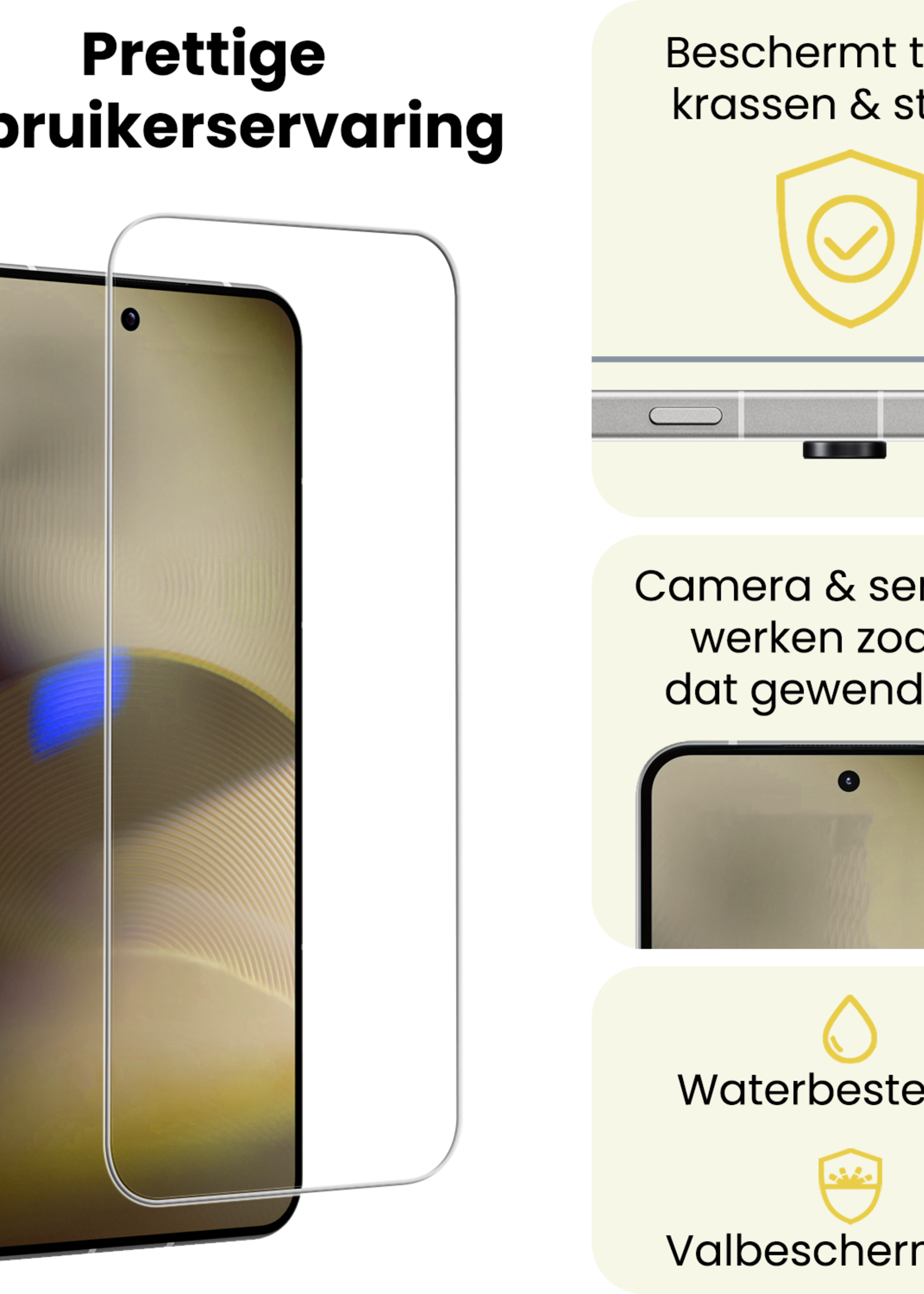 LUQ LUQ Nothing Phone 3 Screenprotector Glas  - 3 PACK