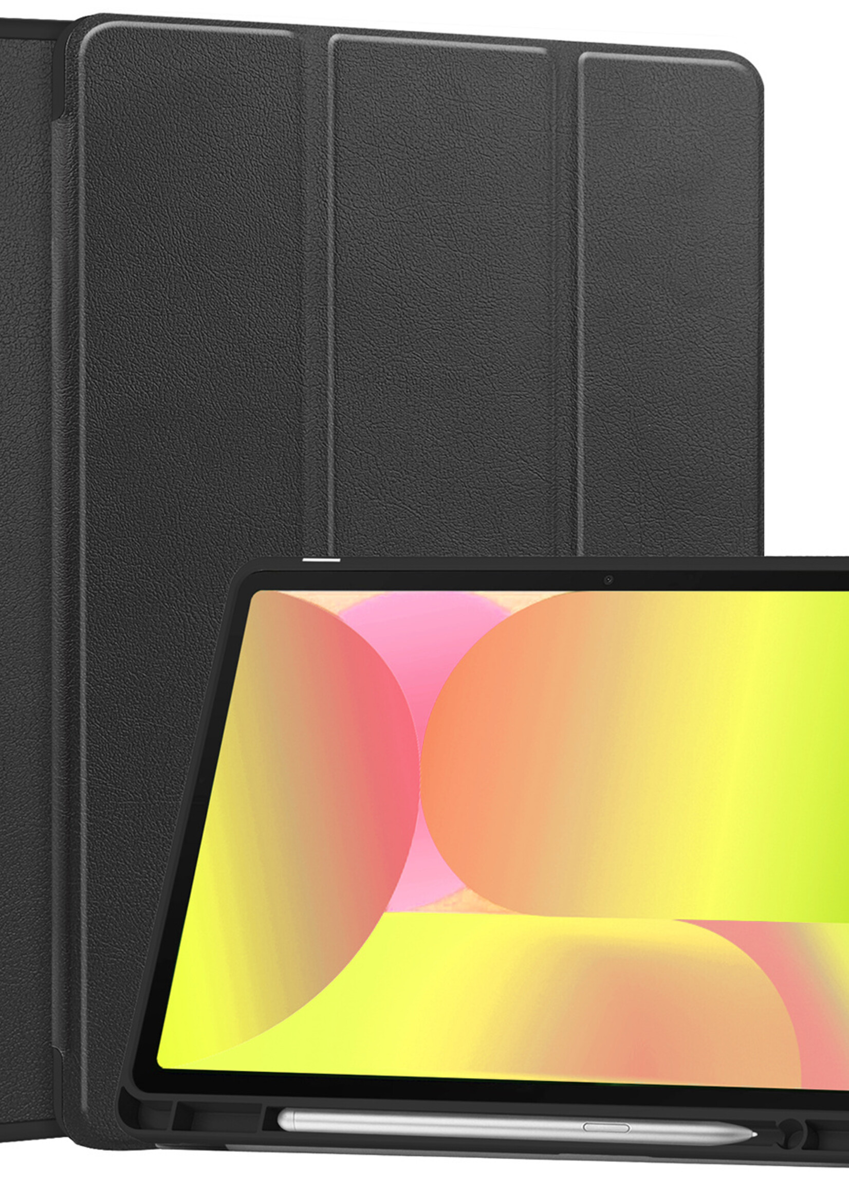 LUQ LUQ Samsung Galaxy Tab S10 Lite Hoesje Met Uitsparing S Pen - Zwart