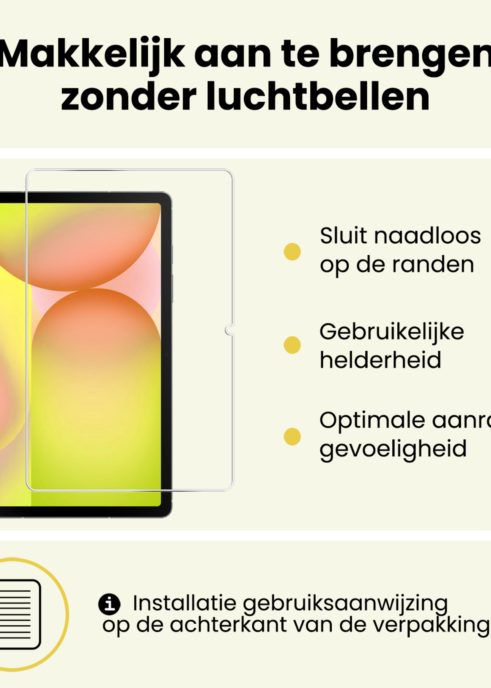 LUQ LUQ Samsung Galaxy Tab S10 Lite Hoesje Met Uitsparing S Pen Met Screenprotector - Donkergroen