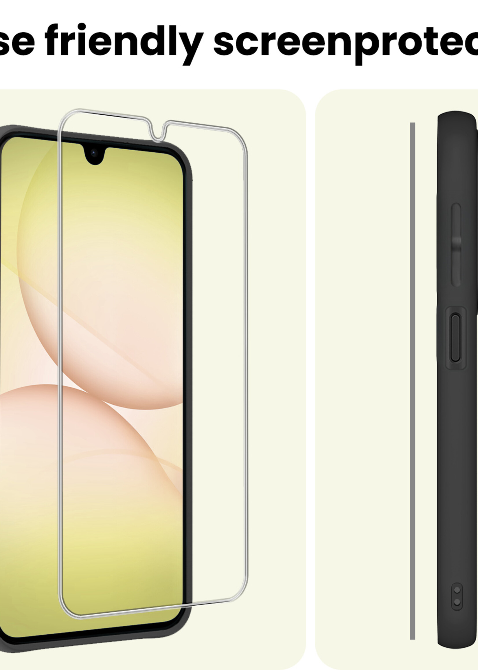 LUQ LUQ Samsung Galaxy A17 Screenprotector Glas - 3 PACK