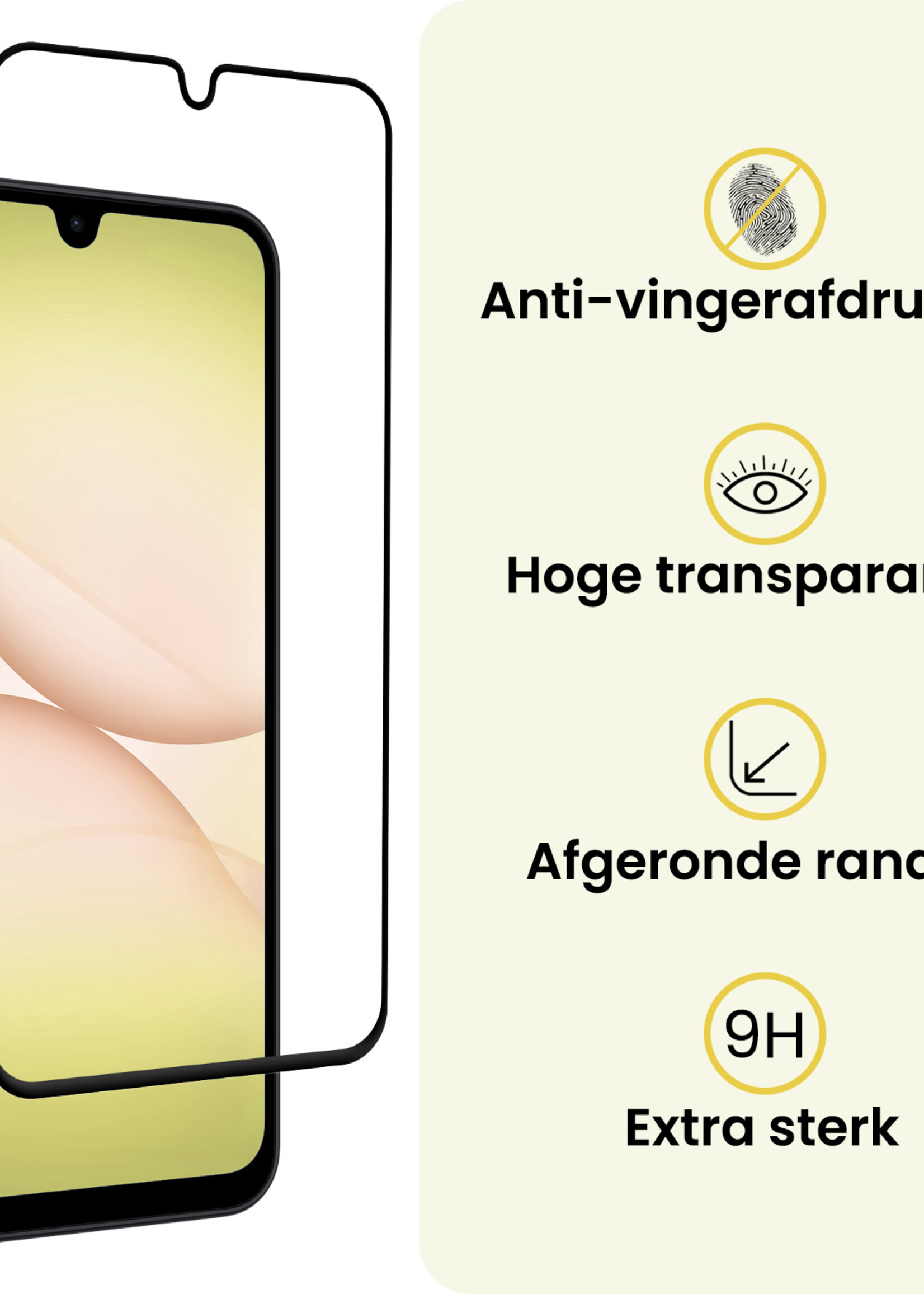 LUQ LUQ Samsung Galaxy A17 Screenprotector Glas Full Cover