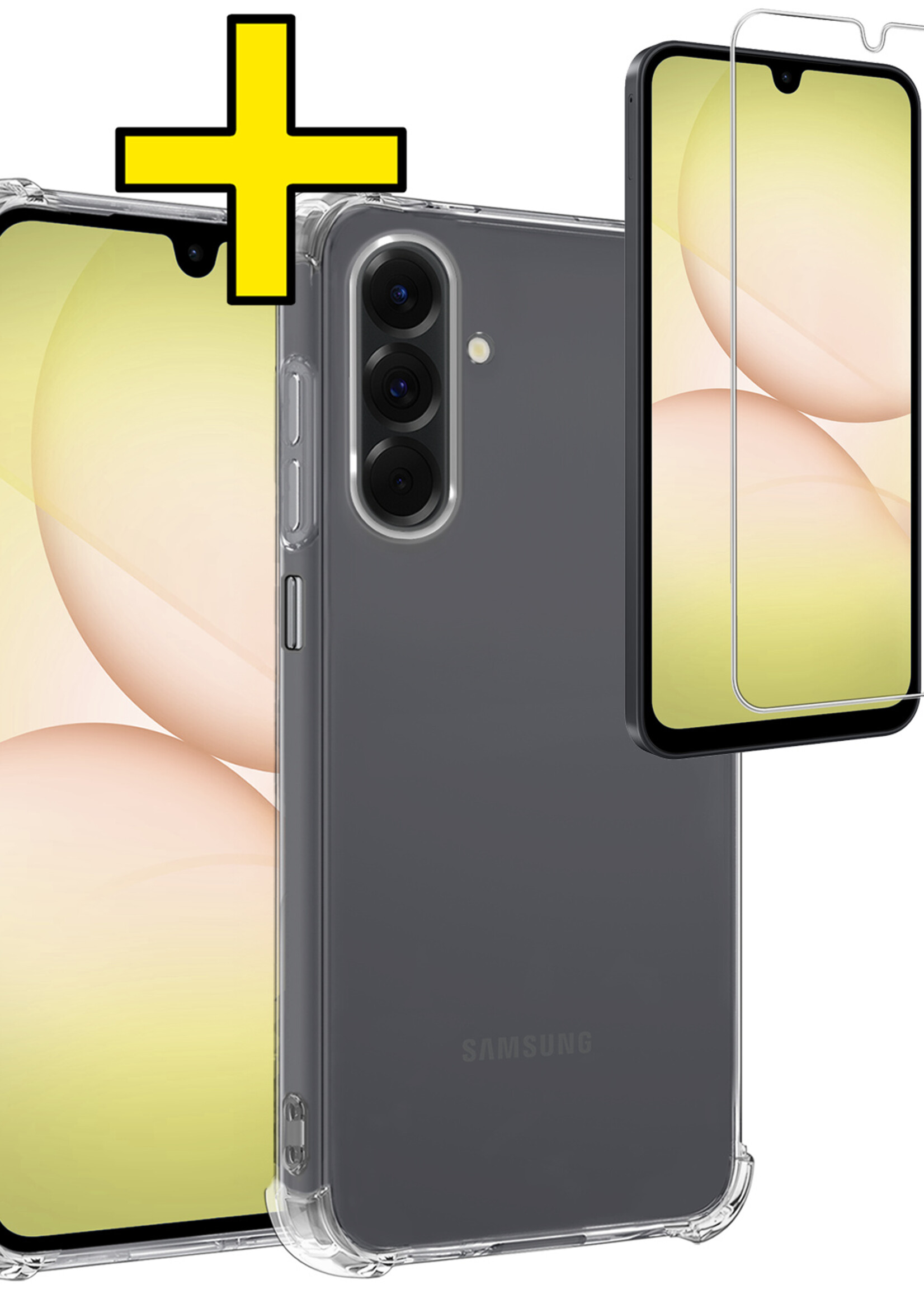 LUQ LUQ Samsung Galaxy A17 Hoesje Shockproof Met Screenprotector