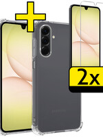 LUQ LUQ Samsung Galaxy A17 Hoesje Shockproof Met 2x Screenprotector