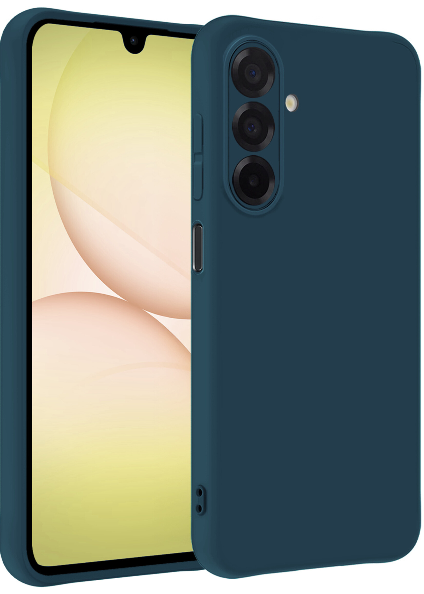 LUQ LUQ Samsung Galaxy A17 Hoesje Siliconen - Donkerblauw