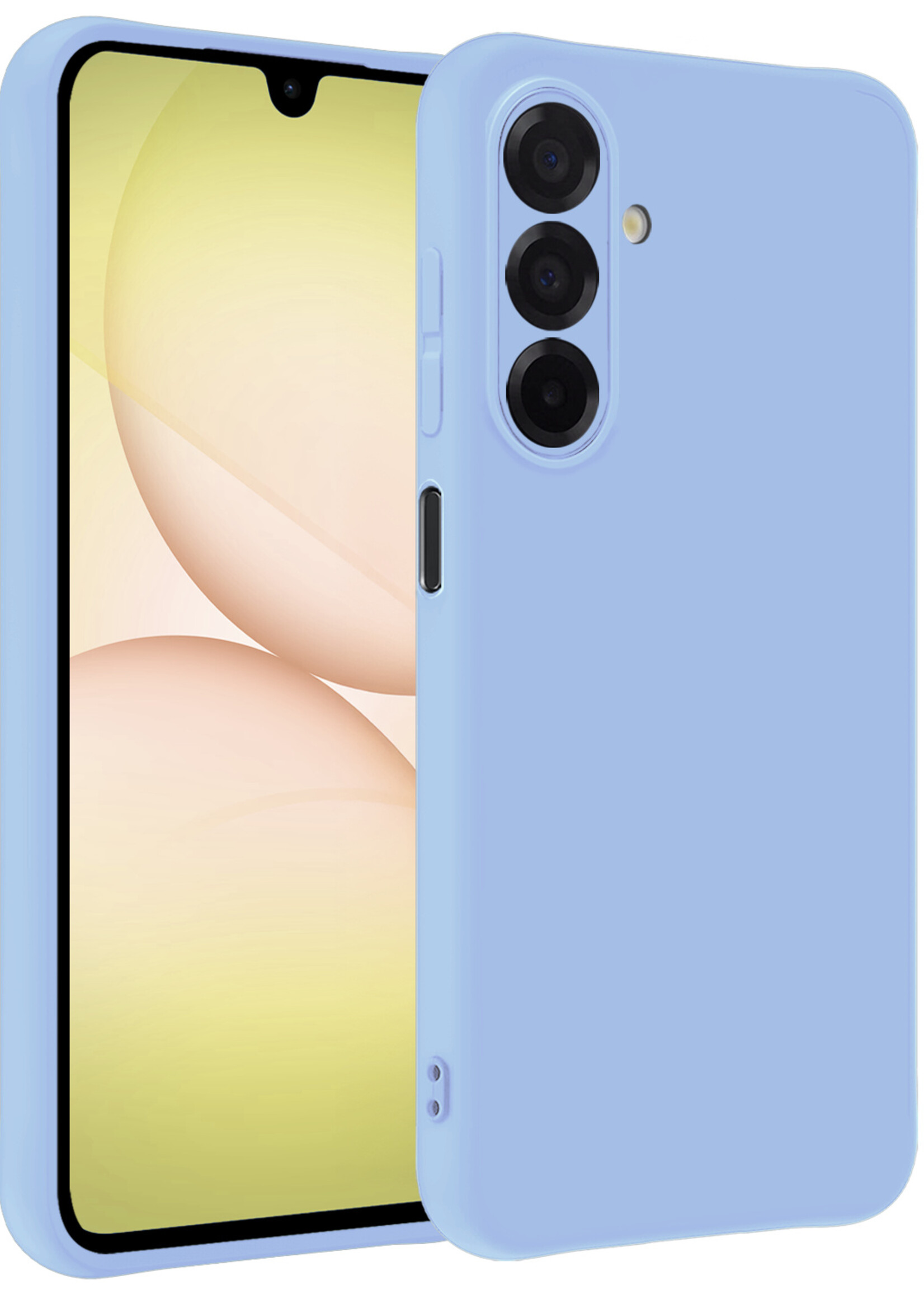 LUQ LUQ Samsung Galaxy A17 Hoesje Siliconen - Lichtblauw