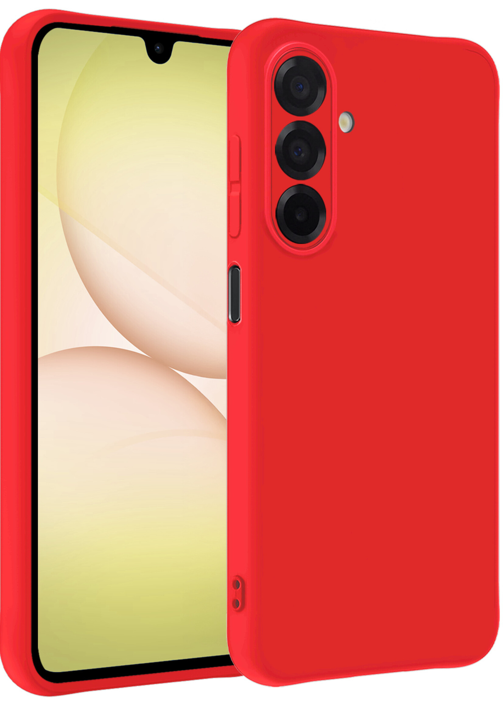 LUQ LUQ Samsung Galaxy A17 Hoesje Siliconen - Rood