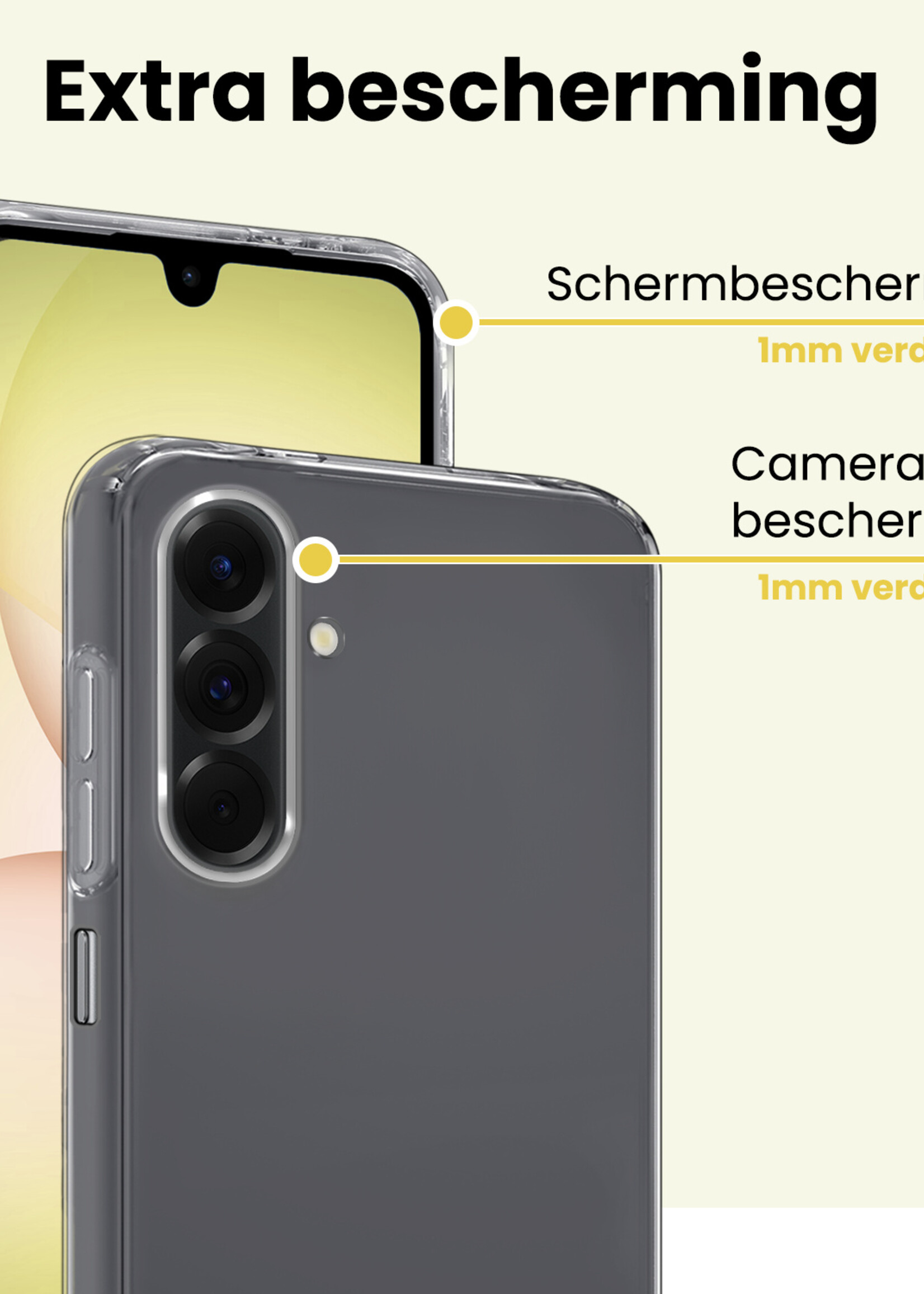 LUQ LUQ Samsung Galaxy A17 Hoesje Siliconen - Transparant