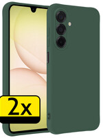 LUQ LUQ Samsung Galaxy A17 Hoesje Siliconen - Donkergroen - 2 PACK