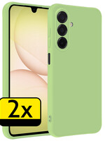 LUQ LUQ Samsung Galaxy A17 Hoesje Siliconen - Groen - 2 PACK