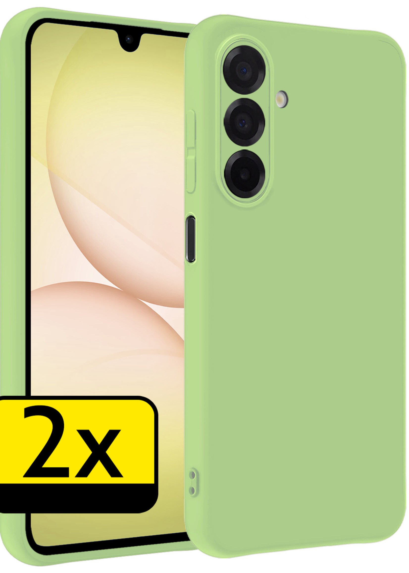 LUQ LUQ Samsung Galaxy A17 Hoesje Siliconen - Groen - 2 PACK