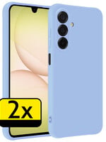 LUQ LUQ Samsung Galaxy A17 Hoesje Siliconen - Lichtblauw - 2 PACK