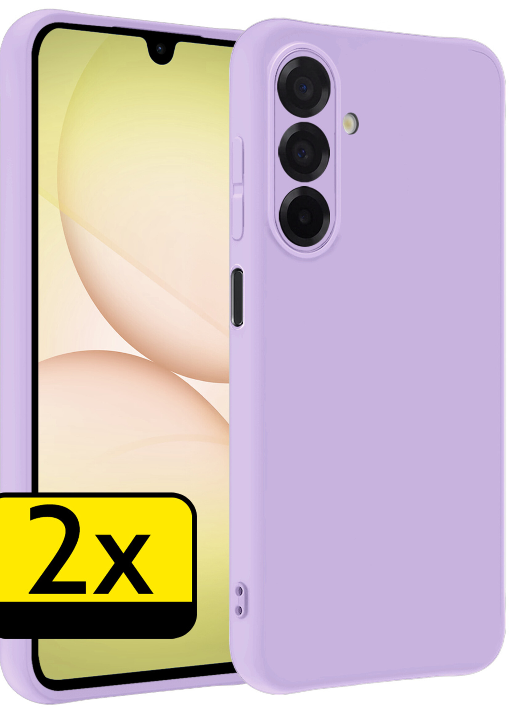 LUQ LUQ Samsung Galaxy A17 Hoesje Siliconen - Lila - 2 PACK