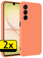 LUQ LUQ Samsung Galaxy A17 Hoesje Siliconen - Perzik - 2 PACK