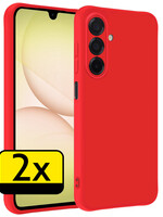 LUQ LUQ Samsung Galaxy A17 Hoesje Siliconen - Rood - 2 PACK