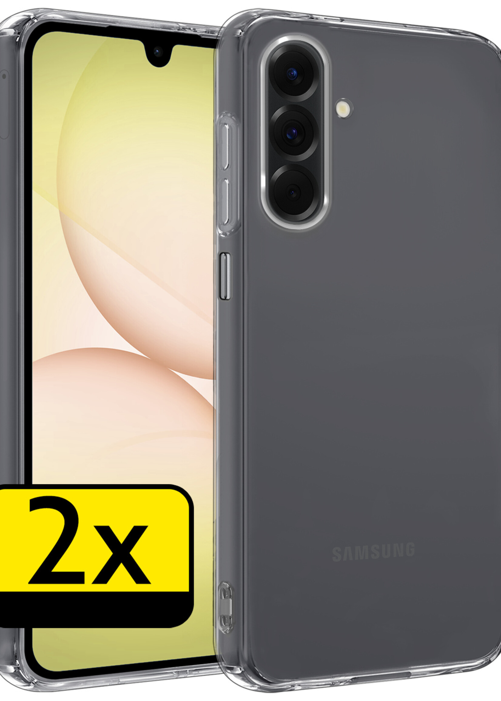 LUQ LUQ Samsung Galaxy A17 Hoesje Siliconen - Transparant - 2 PACK