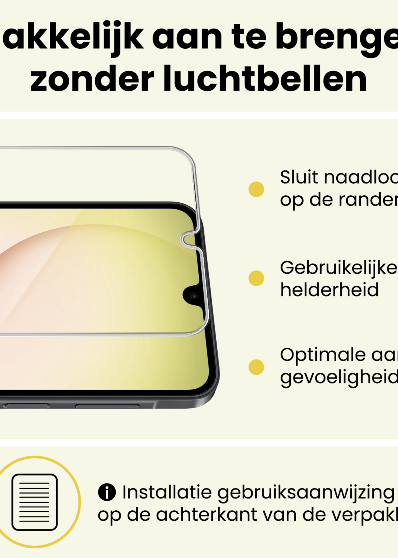 LUQ LUQ Samsung Galaxy A17 Hoesje Siliconen Met 2x Screenprotector - Lichtroze