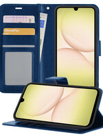 LUQ LUQ Samsung Galaxy A17 Hoesje Bookcase - Donkerblauw
