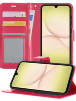 LUQ LUQ Samsung Galaxy A17 Hoesje Bookcase - Donkerroze