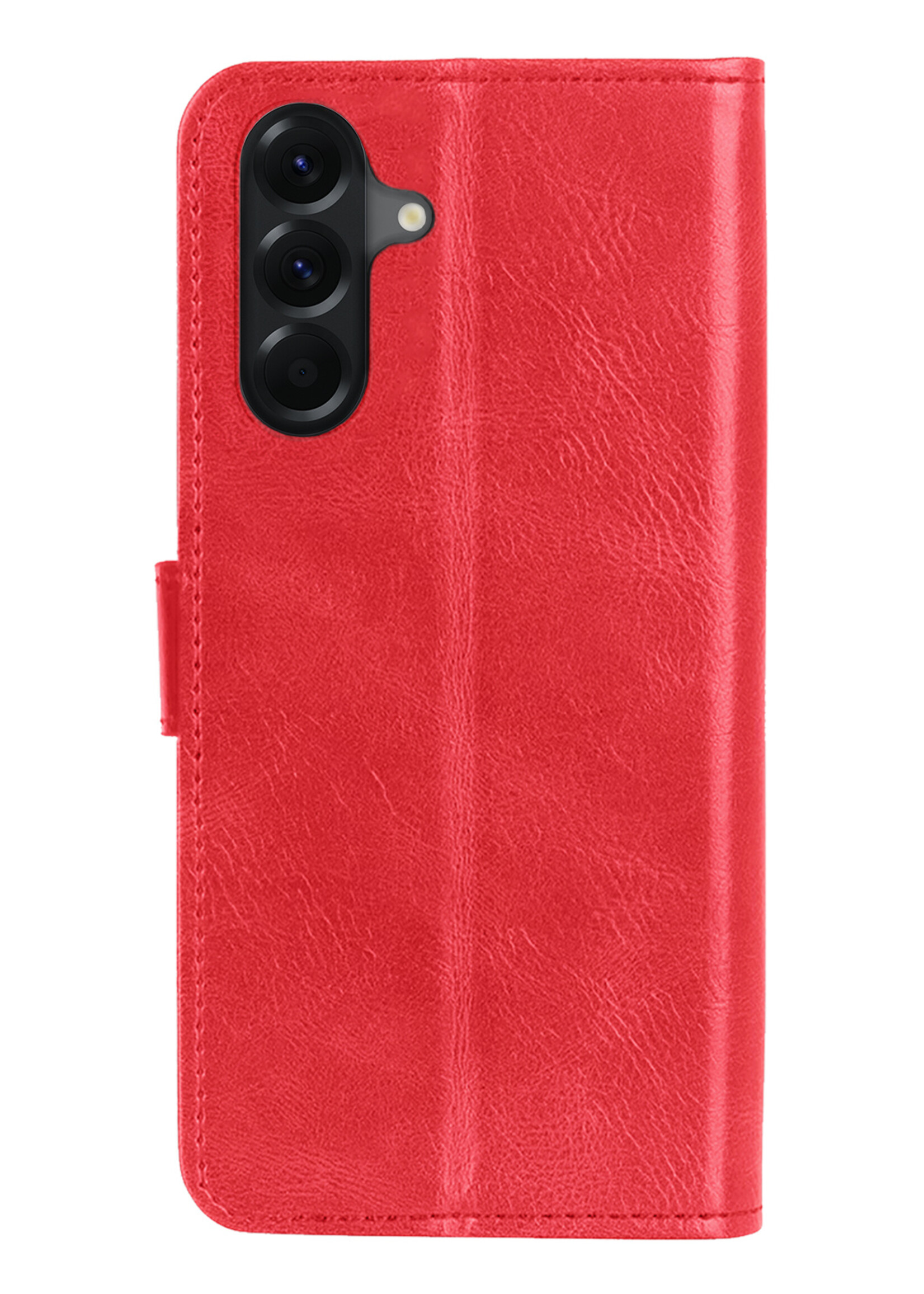 LUQ LUQ Samsung Galaxy A17 Hoesje Bookcase Met Screenprotector - Rood